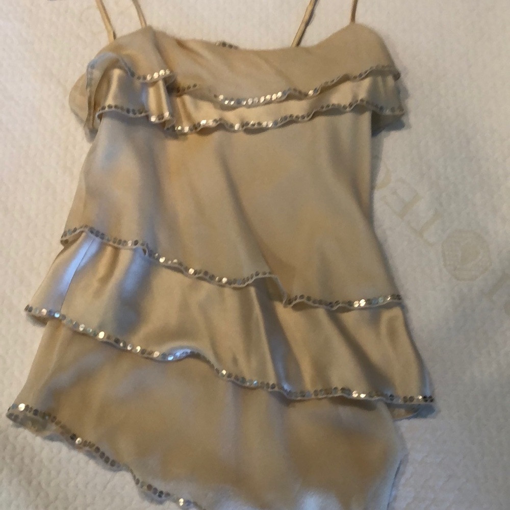 Ladies sleeveless cream camisole